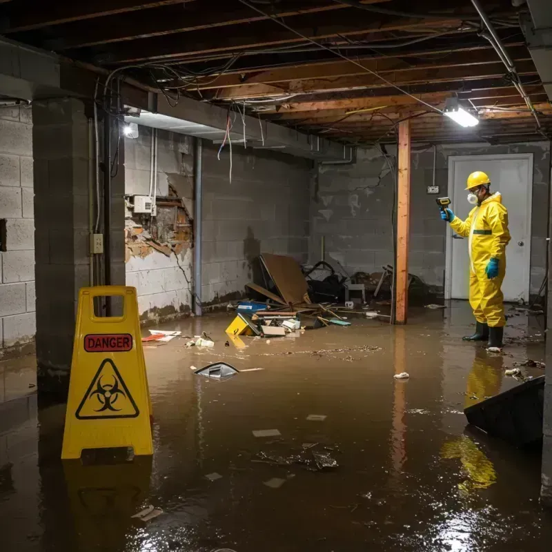 Flooded Basement Electrical Hazard in Des Arc, AR Property